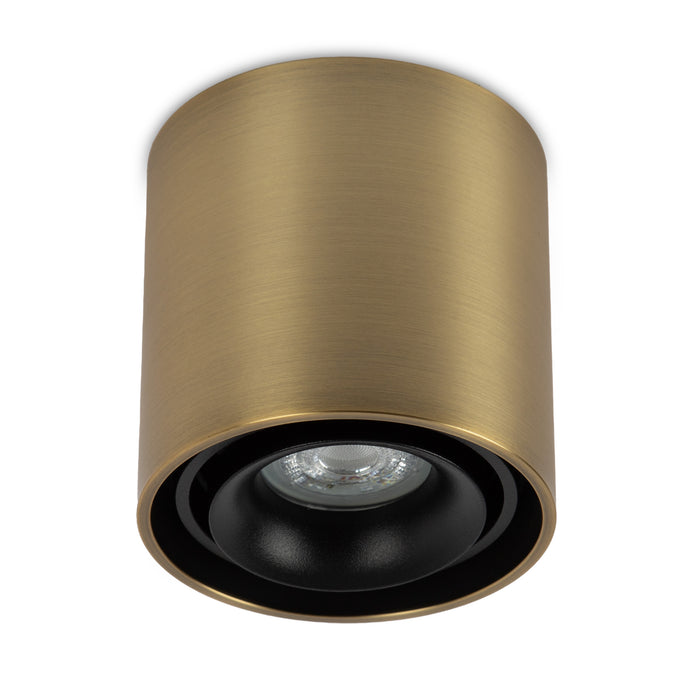 KS Verlichting Oliver Opbouwspot Rond Messing