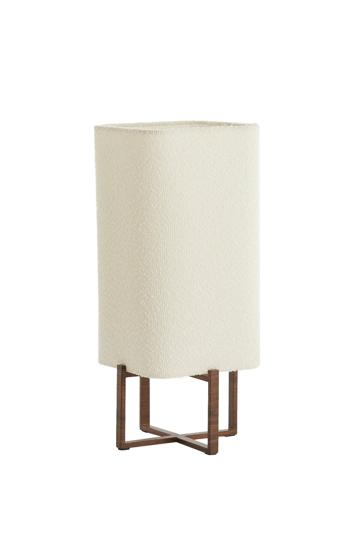 Light & Living - Tafellamp WYN - Ø21.5x50.5cm - Bruin