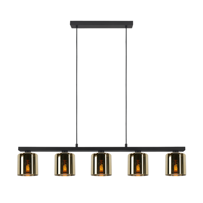 EGLO Cadley Hanglamp - E27 - 121 cm - Goudkleurig glas