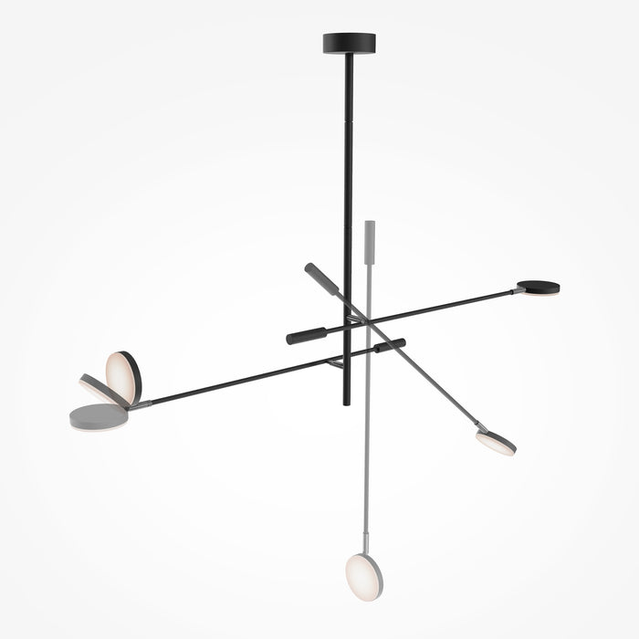 Maytoni - Plafondlamp Fad - Metaal - Zwart