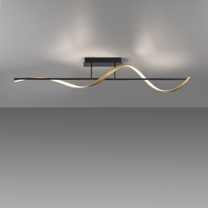 Paul Neuhaus Plafondlamp Q-Swing Smart Antraciet Goud 24 Watt