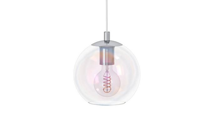 EGLO Ariscani 2 Hanglamp - E27 - Ø 20 cm - gekleurd glas - Chroom