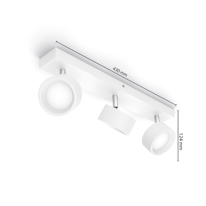 Philips Bracia bar Wit 27K 3x5.5W 27K