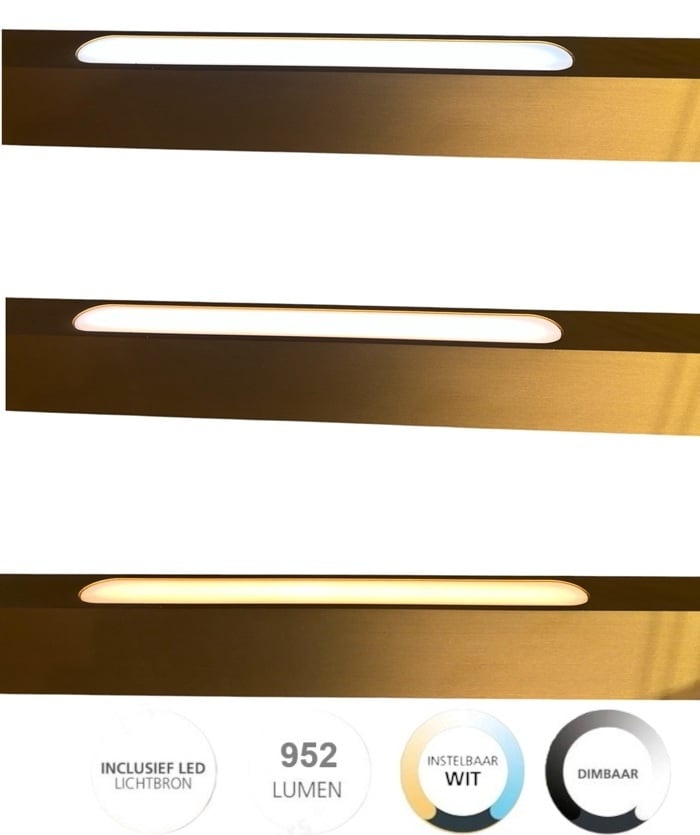 Freelight Hanglamp Traiano Brons Up & DownLight Dimmer + Lichtkleur