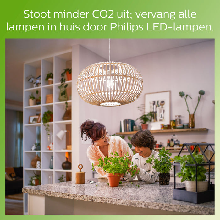 Philips Ultra Efficient LED lamp Transparant - 100 W - E27 - Koelwit licht