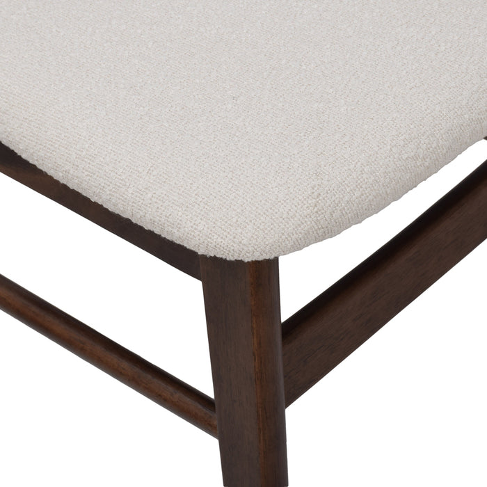 by fonQ Meyra Eetkamerstoel - Walnoot - Crème