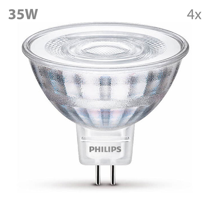 Philips Voordeelverpakking GU5.3 - LED Spots (MR16) - Set van 4 Stuks