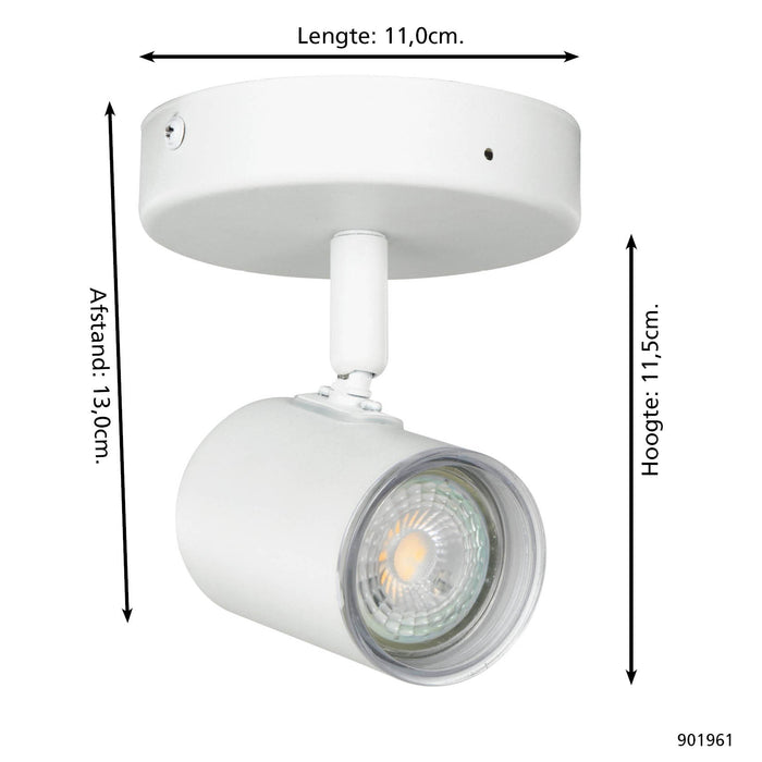 EGLO Consuma 1 Spot - GU10 - 11 cm - Wit