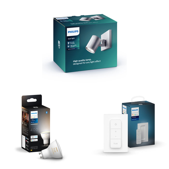 Philips Runner opbouwspot - 1-lichts - aluminium