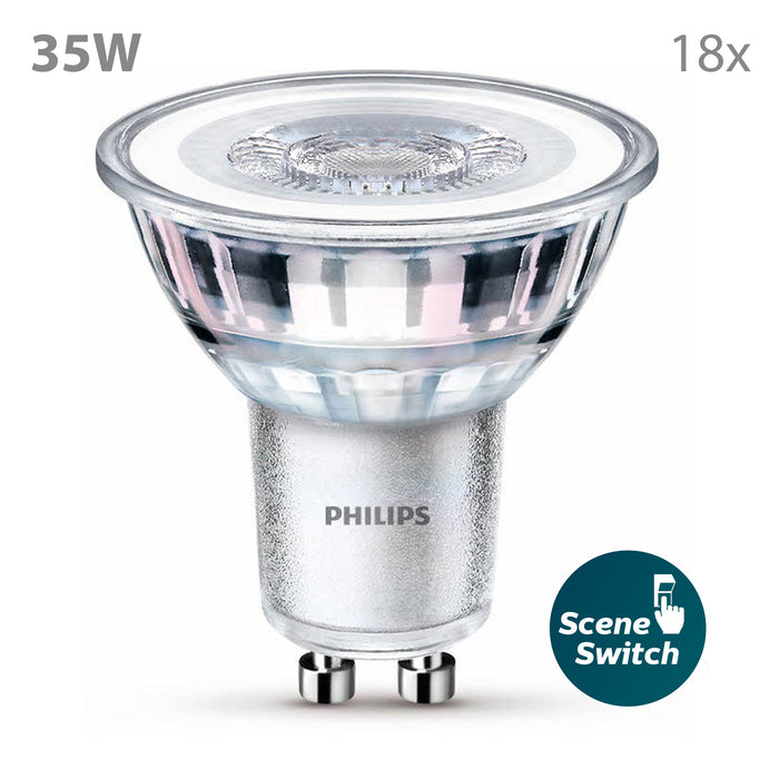 Philips Voordeelverpakking GU10 - SceneSwitch - Set van 12 Stuks