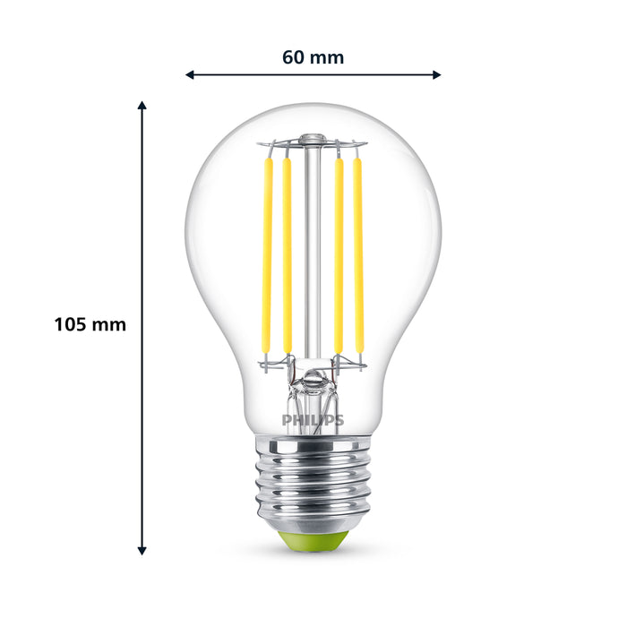Philips LED lamp Transparant - 40 W - E27 - koelwit licht