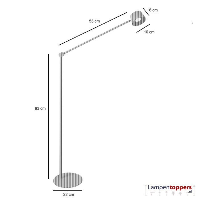 Freelight Vloerlamp Cugino Olijfgroen 1-Arm 6.2 Watt incl. Dimmer