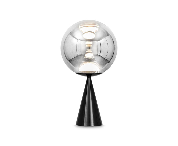 Globe ConeFat tafellamp LED zwart|zilver