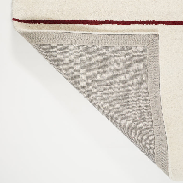 by fonQ Line Vloerkleed 200 x 300 cm - Rood