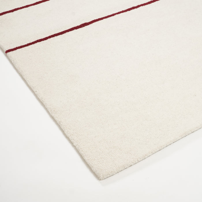 by fonQ Line Vloerkleed 200 x 300 cm - Rood