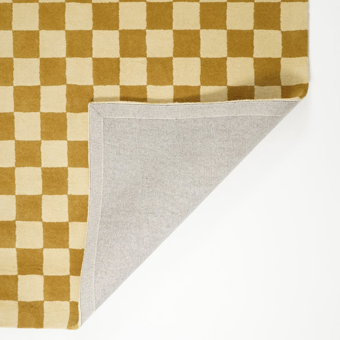 by fonQ Check Vloerkleed 170 x 240 cm - Olive