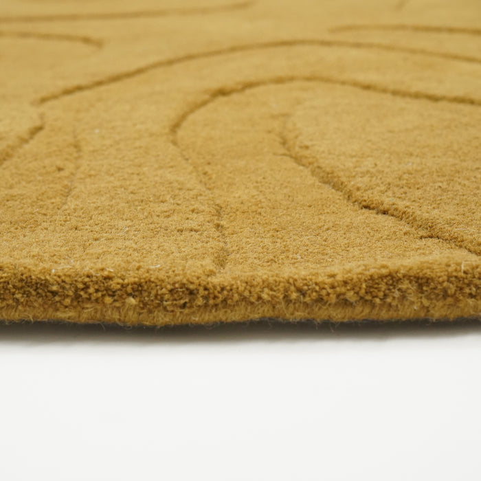 by fonQ Groovy Vloerkleed Ø 150 cm - Olive