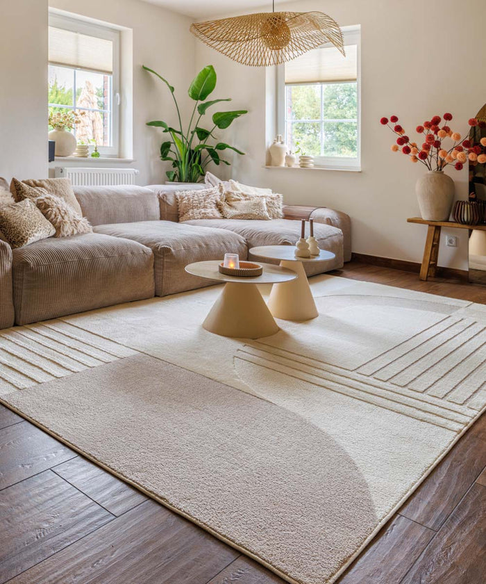 Nordic Weavers Japandi vloerkleed - Ridge Nari crème|beige - 240x340