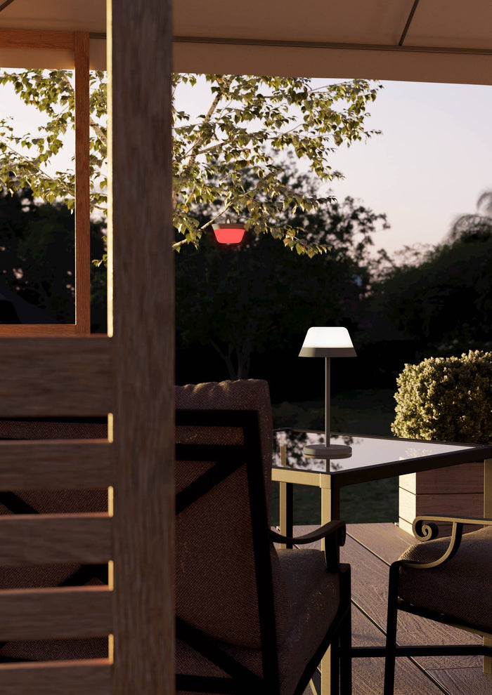 EGLO Meggiano Tafellamp - 32 cm - Grijs|Wit