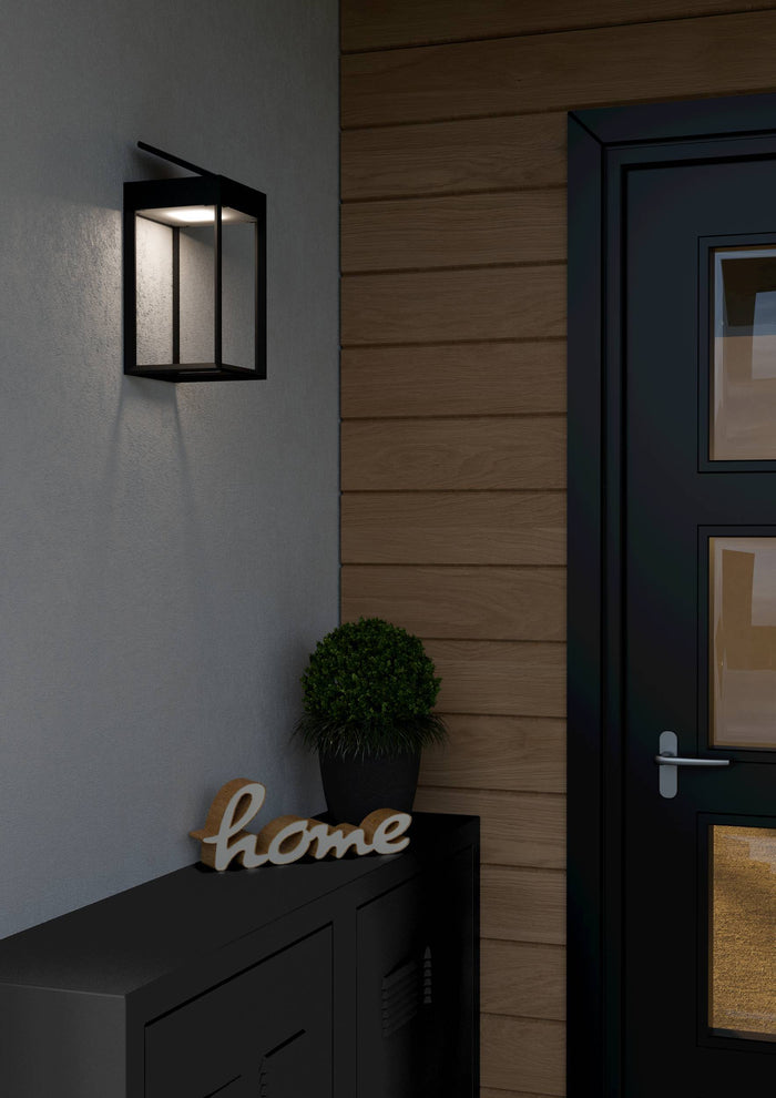 EGLO Suzzara Solar Wandlamp - LED - 25 cm - Zwart