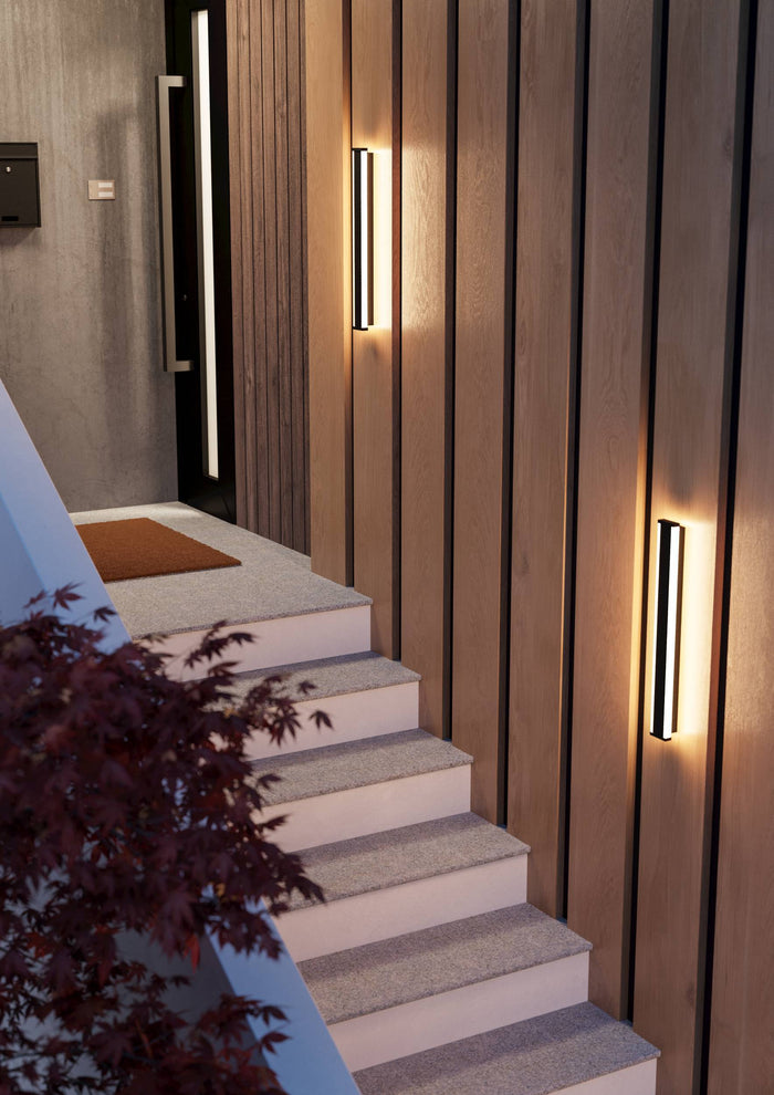 EGLO Neviano Wandlamp - LED - 58 cm - Zwart|Wit