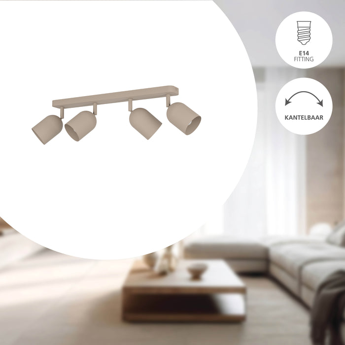 EGLO Tilston Spot - E14 - 58 cm - Zandkleur - Kantelbaar