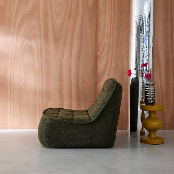 sweeek - Fauteuil bouclé stof 1 zitplaats