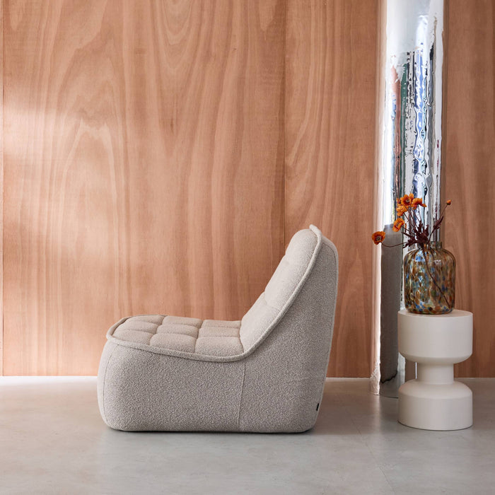 sweeek - Fauteuil bouclé stof 1 zitplaats