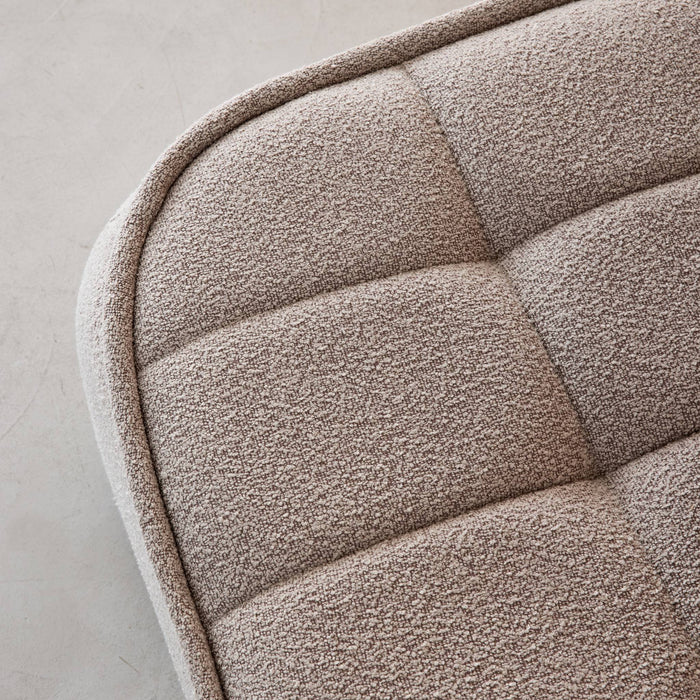 sweeek - Poef, voetenbank voor Boni fauteuil bouclé stof 1 zitplaats