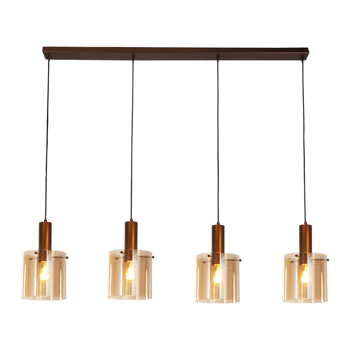 Searchlight Sweden Hanglamp 4-lichts Ø 22 cm - Mocha