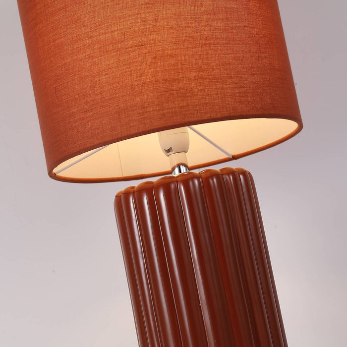 Searchlight Groove Tafellamp - Burnt Orange