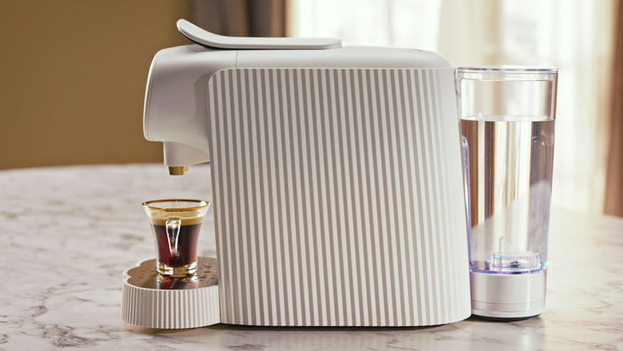 Alessi Koffiecupmachine Plisse - Geschikt voor L'OR Barista, Nespresso® Cups - LM9014|W - Wit