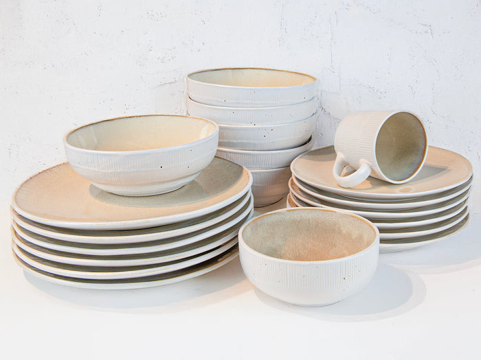 Cookinglife Dinerborden Nola Sand ø 27 cm - 6 Stuks