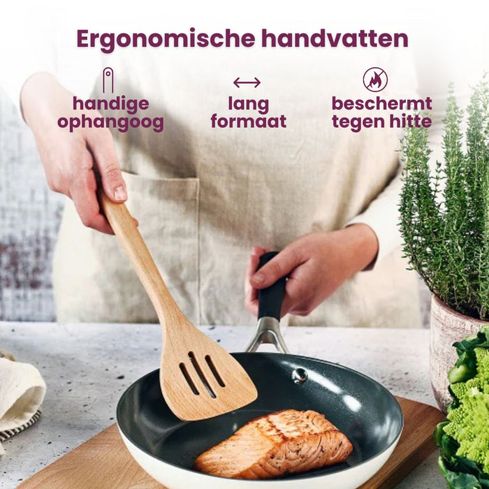 Cosy & Trendy Spaghettilepel - Pastalepel - Delish Eco Hout 33 cm