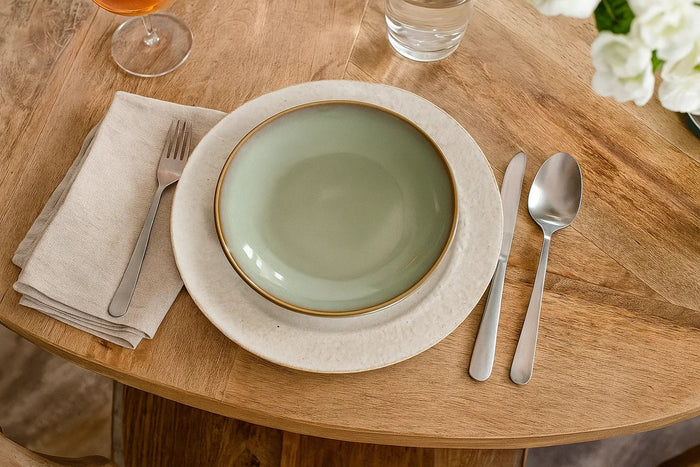 Cookinglife Ontbijtborden | Dessertborden Sabi Groen ø 21 cm - 6 Stuks