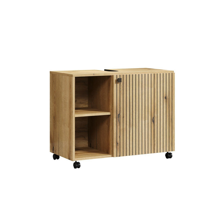 Calicosy - Onderkast met wielen, 1 deur en 2 open PUREBLISS - H64 cm