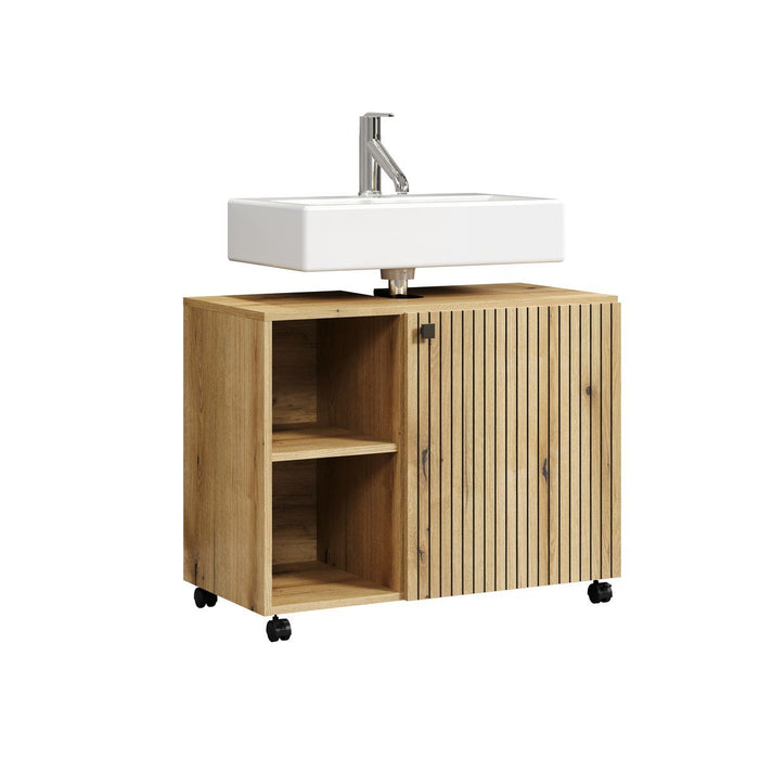 Calicosy - Onderkast met wielen, 1 deur en 2 open PUREBLISS - H64 cm