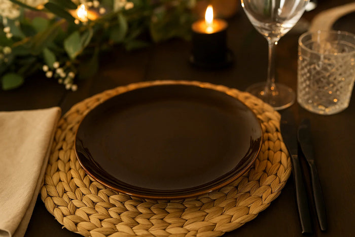 Cookinglife Dinerborden Sabi Bruin ø 26 cm - 6 Stuks