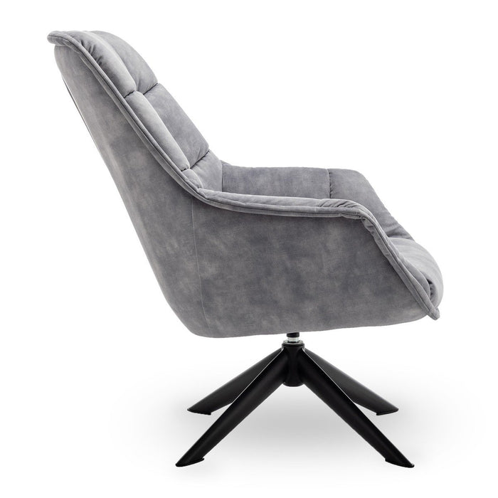 Calicosy - VOLTER Grijze woonkamerstoel - H98 - Grijs