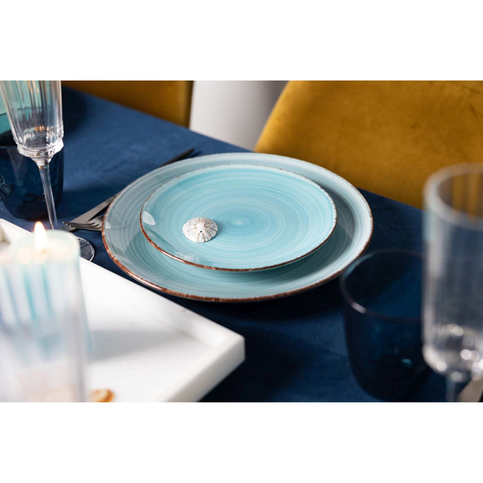 Cookinglife Serviesset Delice Blauw 18-delig | 6 personen