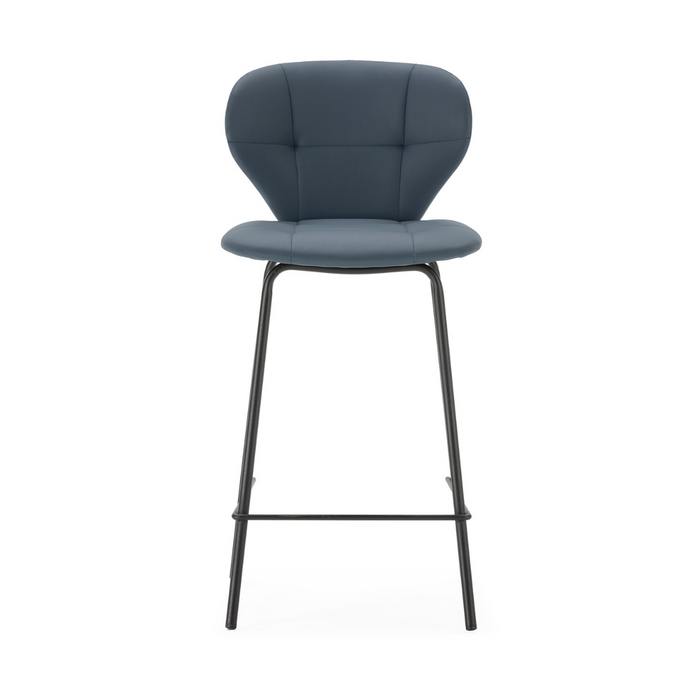 Calicosy - Set 2 barkrukken MAURA - H67 cm - Zwart metaal