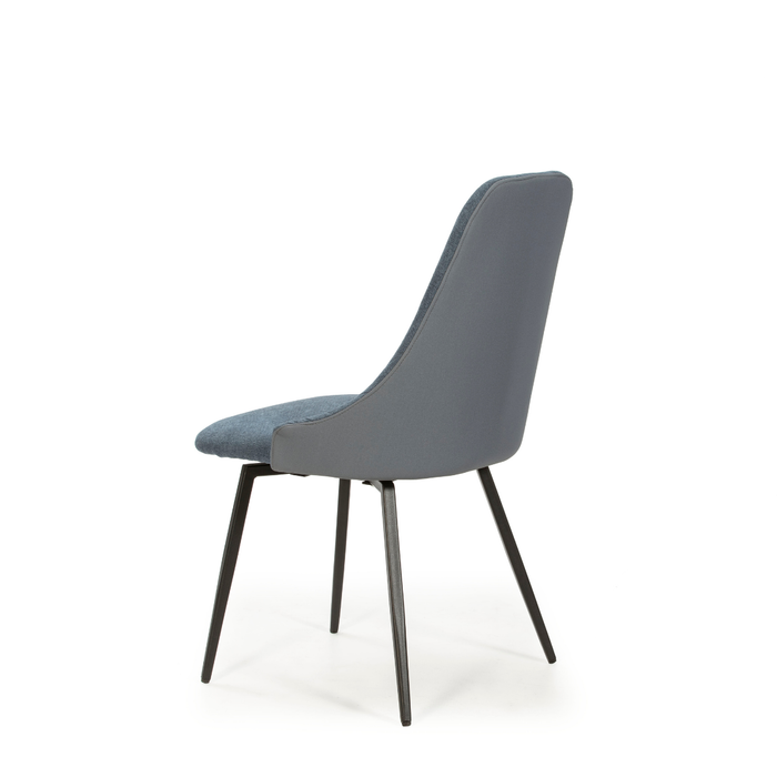 Calicosy - Set van 2 draaibare stoelen ELMA - H47 cm - Blauw