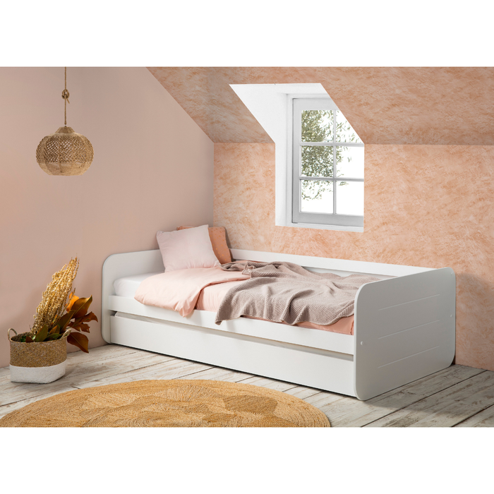 Calicosy - NAHIA-bed - B195,2 cm - Wit