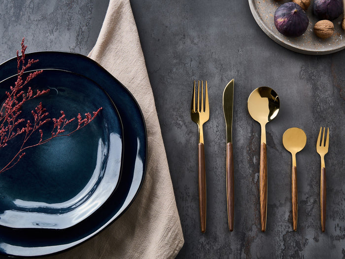 Beliani - GEMELLI - Bestekset 30-delig - Goud - RVS