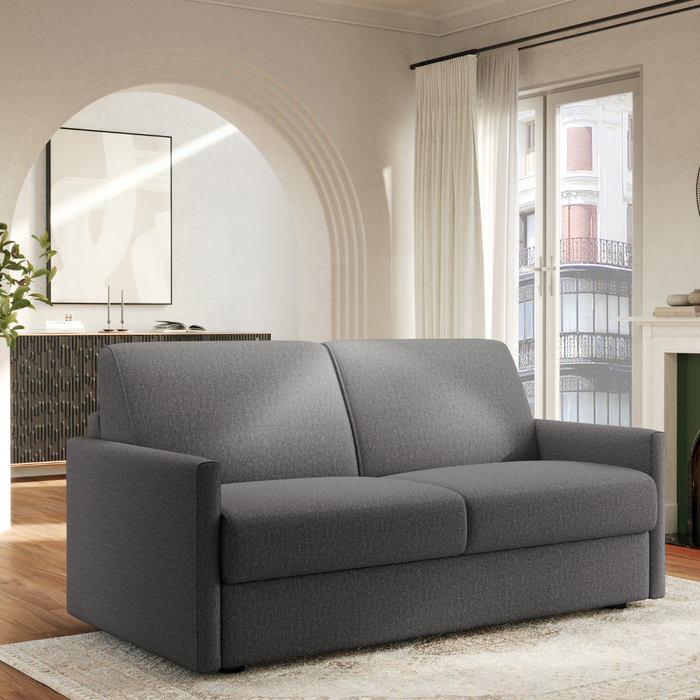 Calicosy - 3-zitsbank in antracietgrijze GIULIA - H87 cm