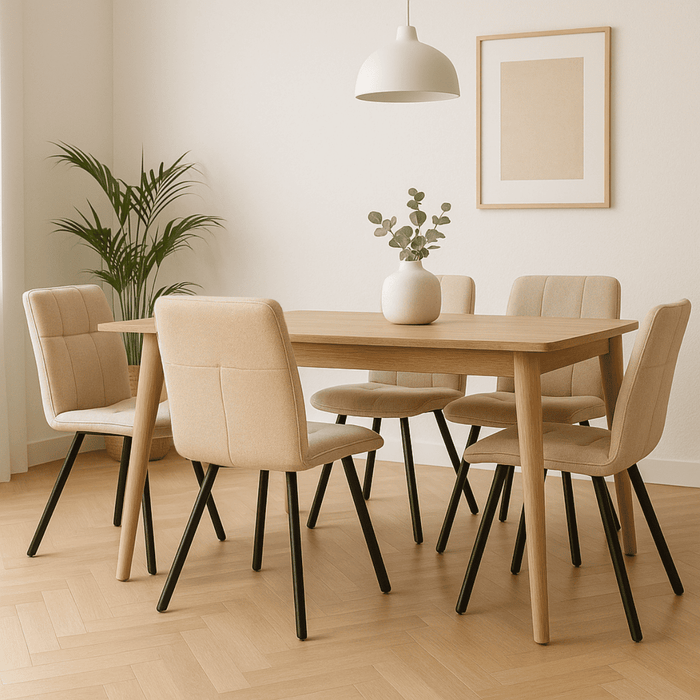 Calicosy - MERY Set van 4 stoelen in stof - H48 cm