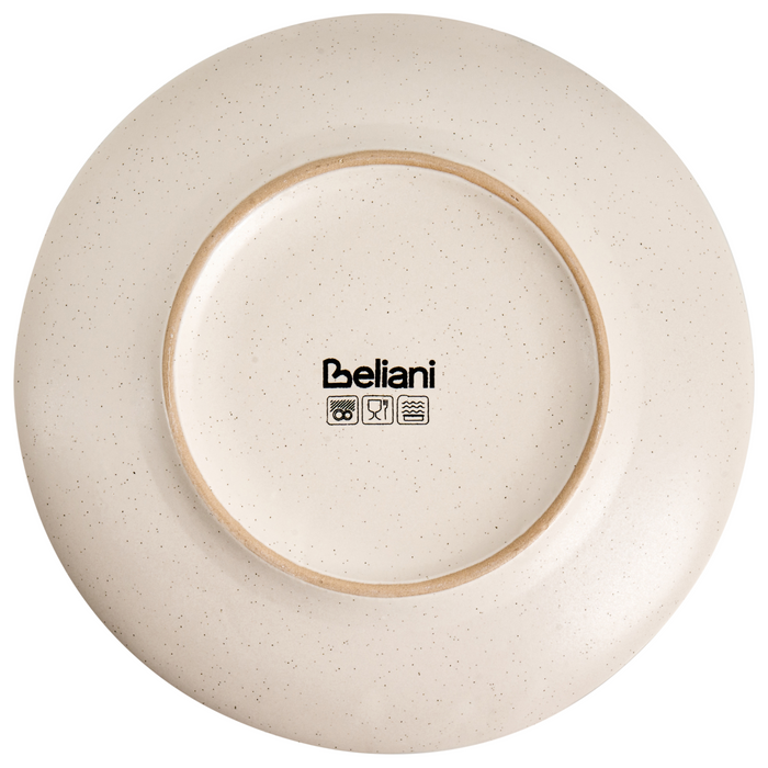 Beliani - CINNAMON - 16-delige serviesset - Gebroken wit - Steengoed