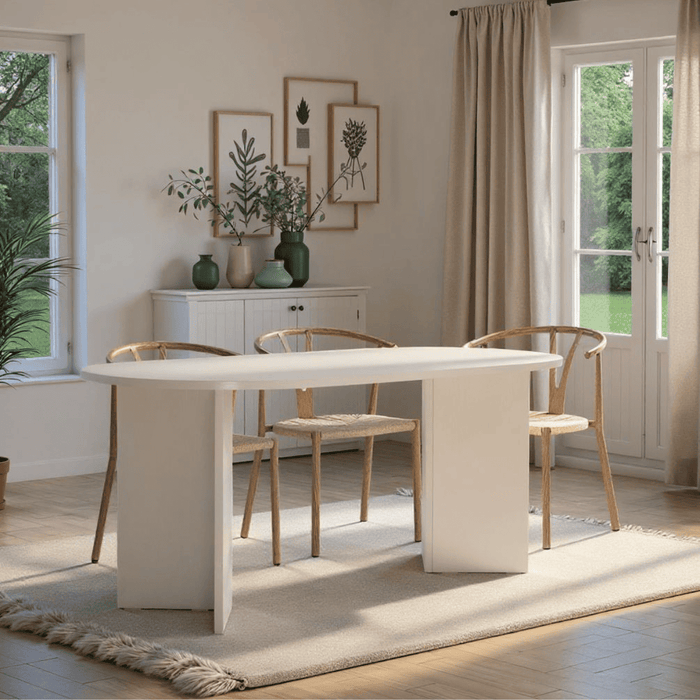 Calicosy - Eettafel met afgeronde randen L180 cm - SABLE