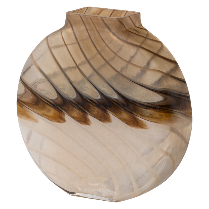 WOOOD Norbert Vaas - Handgevormd - Glas - Bruin - 26x25x8