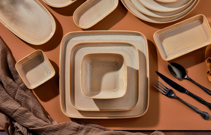 Rinart Dinerbord - Mira - Porselein - 26 cm - set van 6